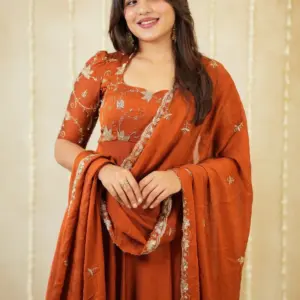 Rangoli Crush Anarkali Suit – Design 2