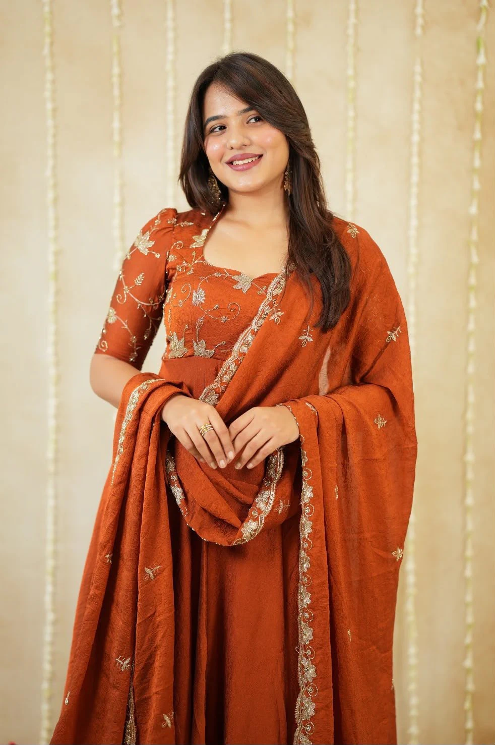 Rangoli Crush Anarkali Suit – Design 2