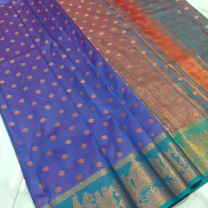 Soft Silk Zari Saree with Blouse