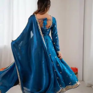 Fandy Silk Gown With Dupatta