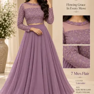 Georgette Embroidered Lehenga Set