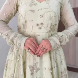 Fendy Silk Gown with Dupatta