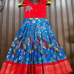 Summer Special Kids Soft Silk Pattu Gown
