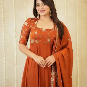 Rangoli Crush Anarkali Suit – Design 2