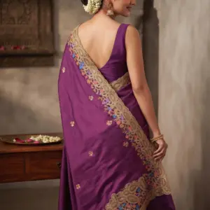 SPACE SILK EMBROIDERY WITH SEPARATE BLOUSE