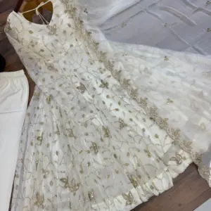 Fendy Silk Gown with Dupatta