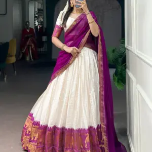 Kalyani Cotton Lehenga Choli with Georgette Dupatta