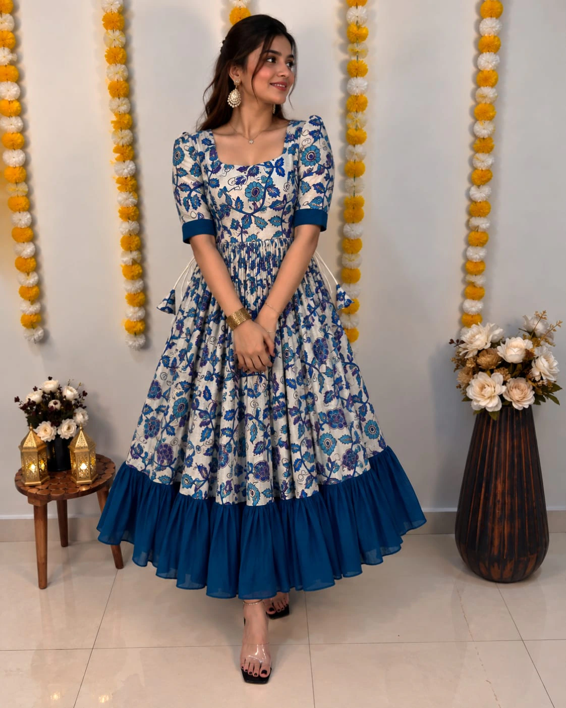Kalamkari Silk Frock
