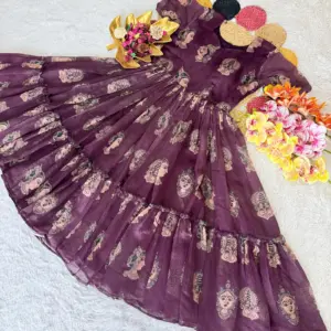 Summer Special Full Stitched Kalamkari Maxi Gown
