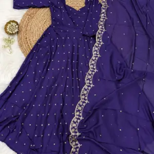 Vichitra Silk Anarkali