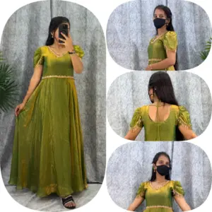 Premium Muhana Designer Space Silk Gown