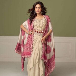 Gulkayra Ruhi 7674-A Chinon Co-ord Set