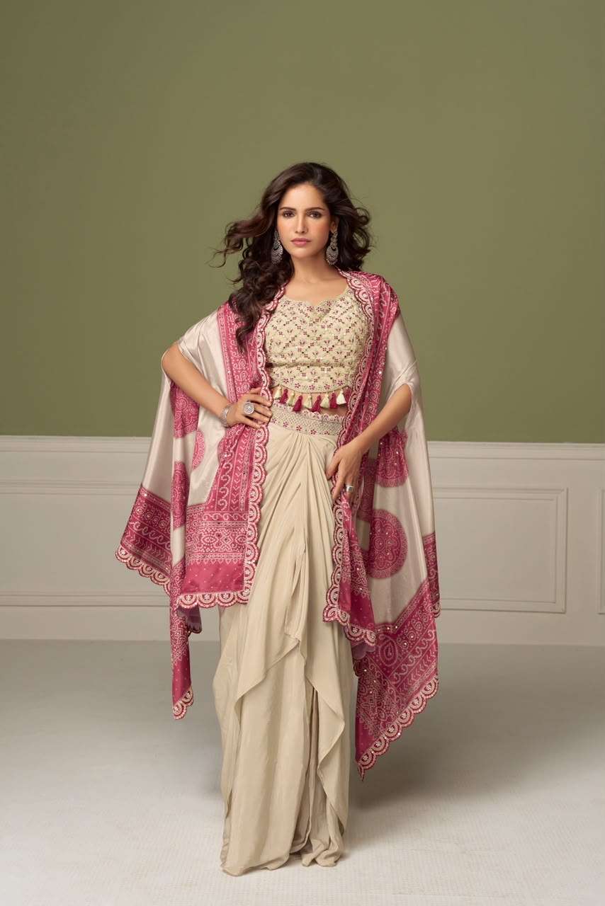 Gulkayra Ruhi 7674-A Chinon Co-ord Set