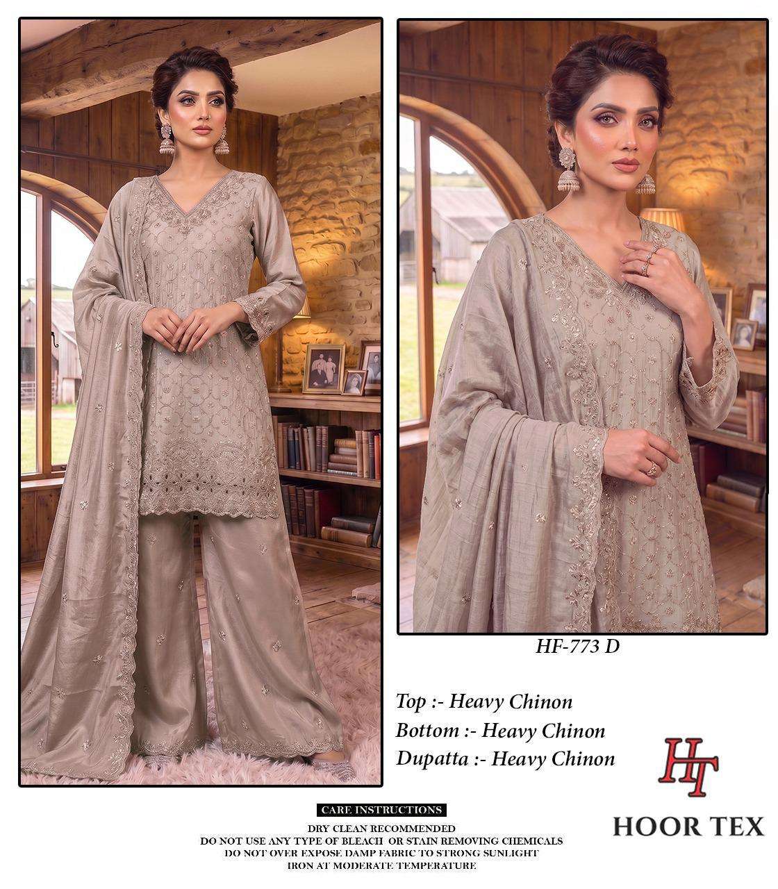 Hoor Tex HF-773 773-D Chinon Sharara Suit