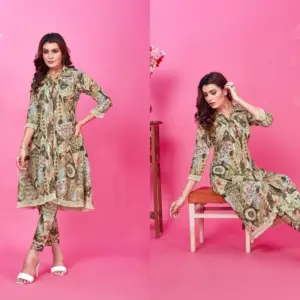 Moksh Wow D No 813 Premium Rayon Co-ord Set