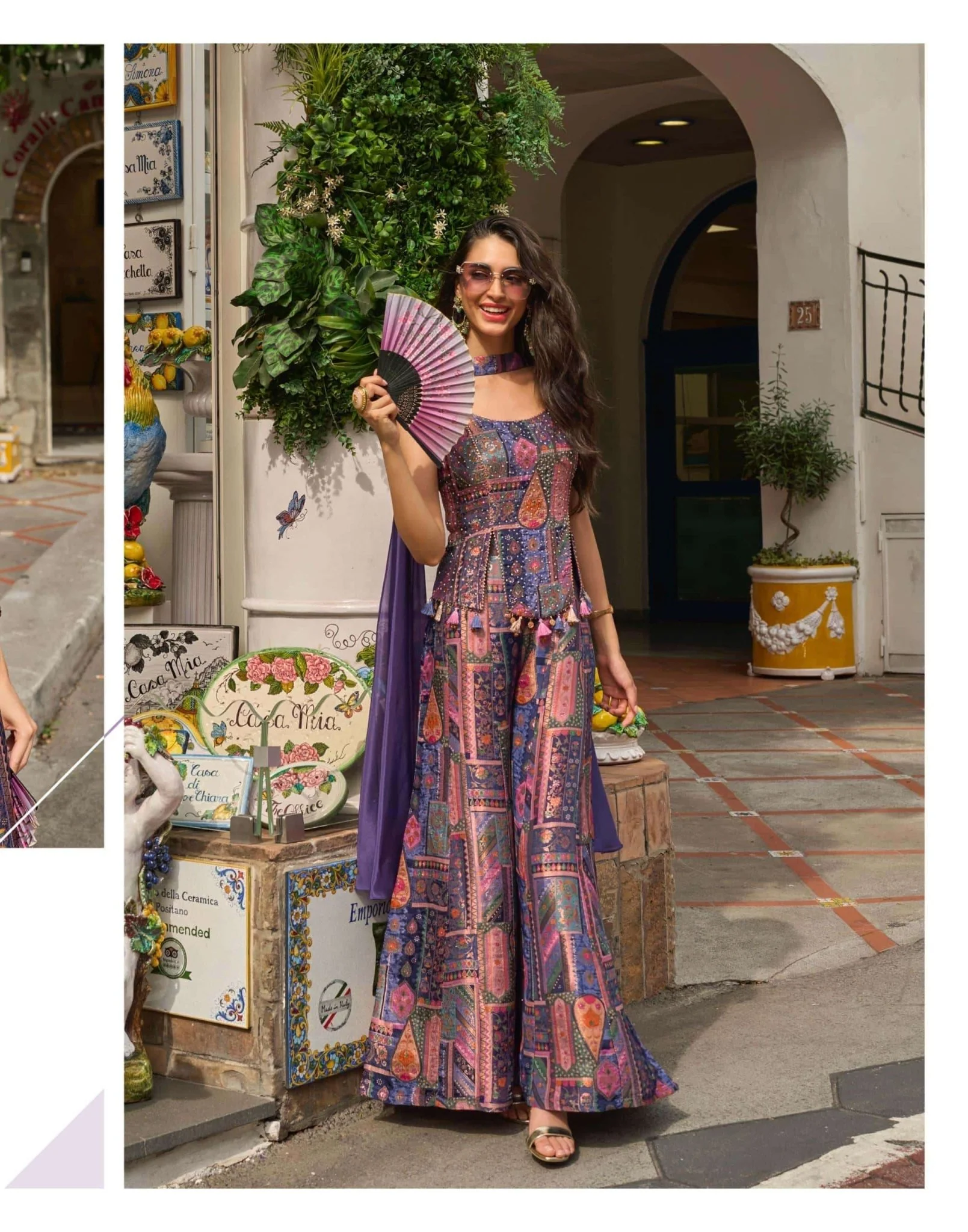Sayuri Banarsi 20040 Viscose Jacquard Silk Co-ord Set
