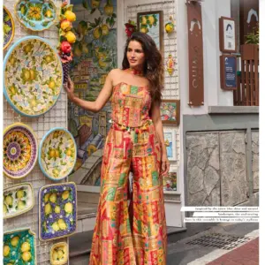 Sayuri Banarsi 20039 Viscose Jacquard Silk Co-ord Set