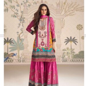 Sayuri Kirti 10181 Crepe Silk Mirror Work Sharara Set