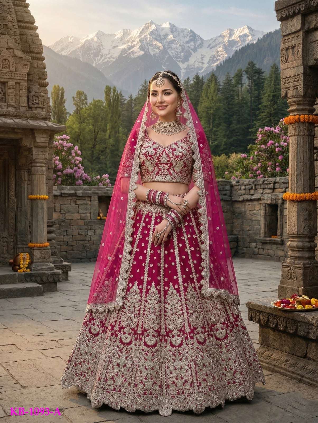 Senhora KB-1093-A Net Embroidered Lehenga