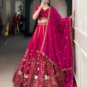 Taraa L 1459 Natural Silk Lehenga