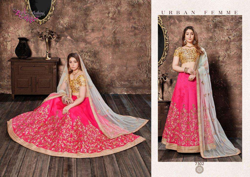 Zeel Clothing Neo Romantic Vol-1 7302 Lehenga
