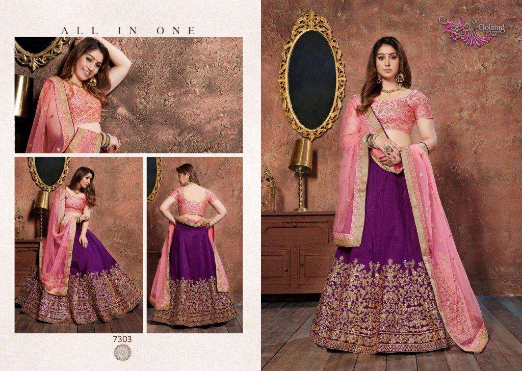Zeel Clothing Neo Romantic Vol-1 7303 Lehenga