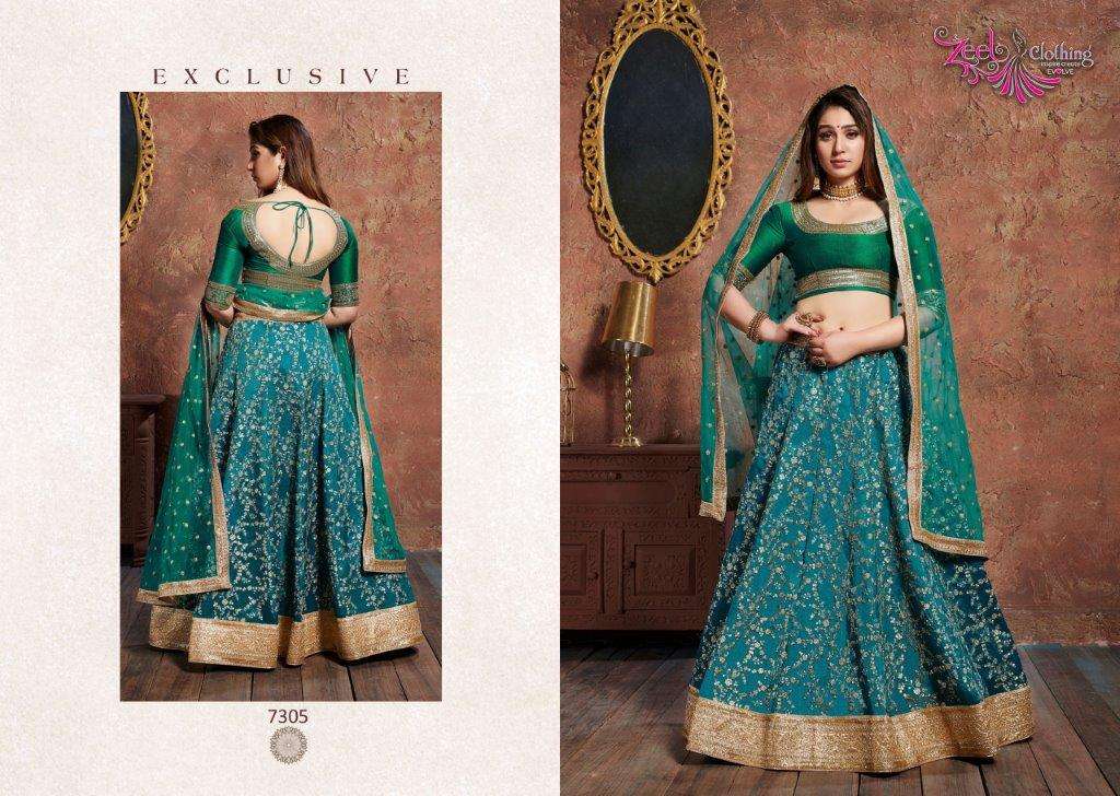 Zeel Clothing Neo Romantic Vol-1 7305 Lehenga