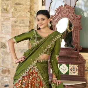 Vichitra Silk Lehenga