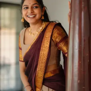 Kanchi Cotton Zari Woven Lehenga Set