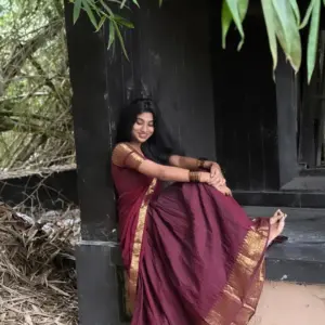 Kanchi Cotton Zari Woven Lehenga Set