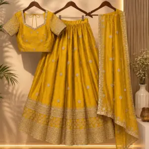 jaqard lehenga set