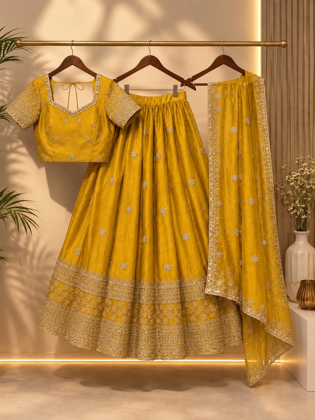 jaqard lehenga set
