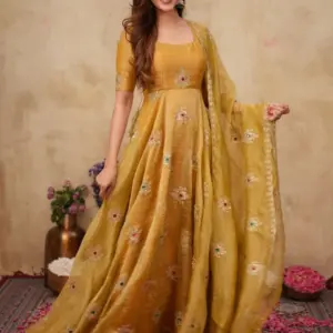 Designer Gown with Dupatta