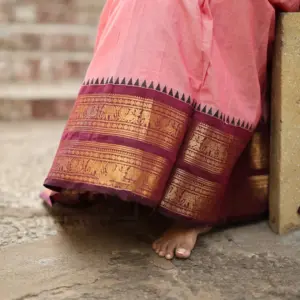 Kanchi Cotton Zari Woven Lehenga Set