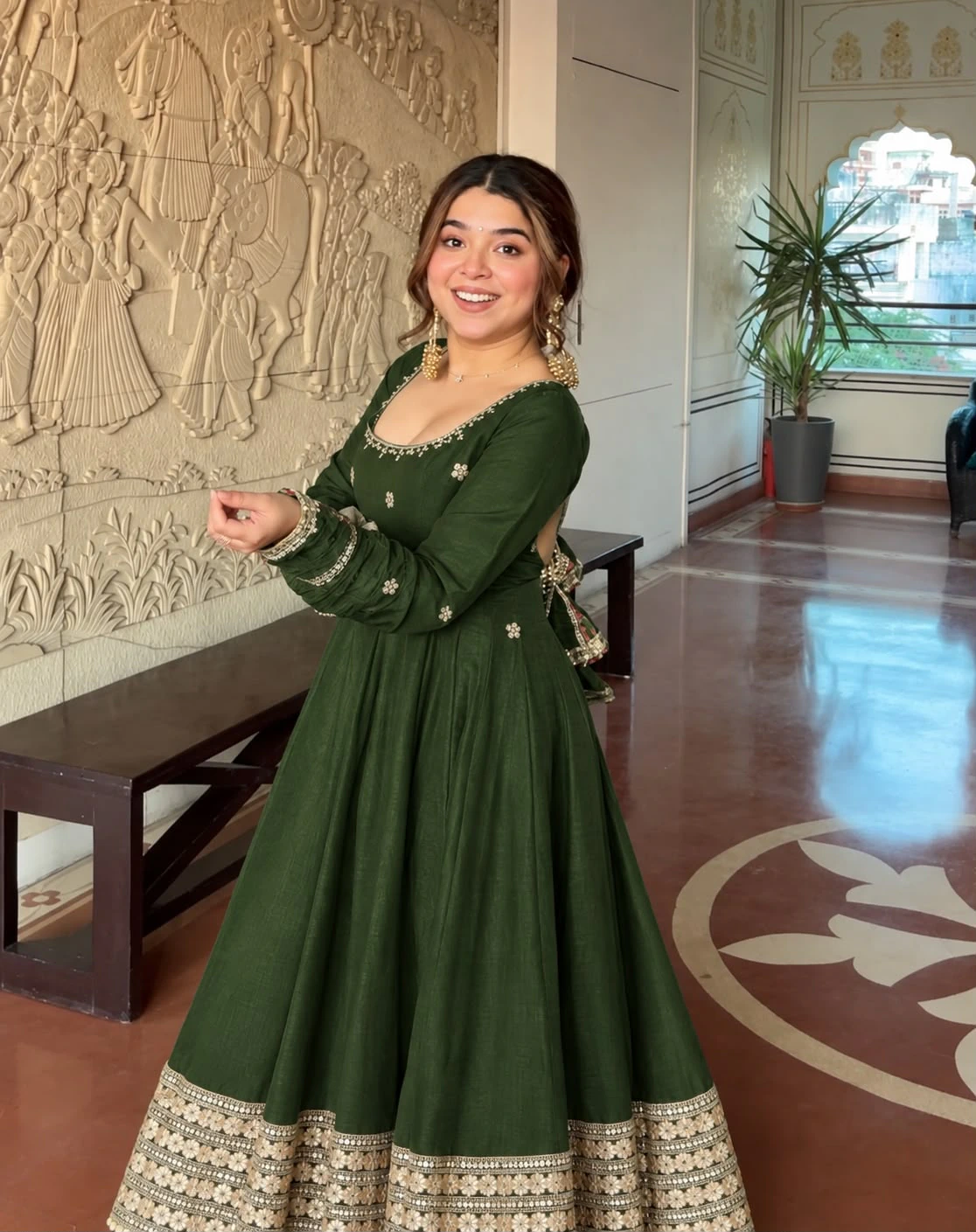 Fox Chinon Silk Gown