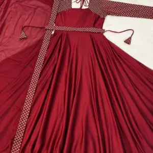 Rangoli Embroidery Anarkali Suit