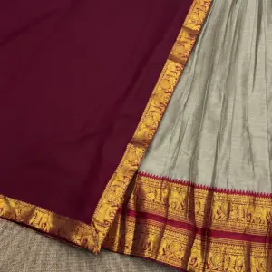 Kanchi Cotton Zari Woven Lehenga Set
