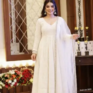 Cotton Schiffli Kurta Set with Dupatta