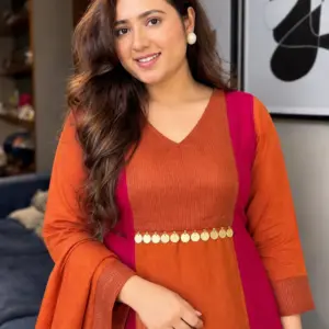 Mul Chanderi Silk Kurta Set