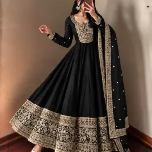 Roman Silk Anarkali Set – Design 2