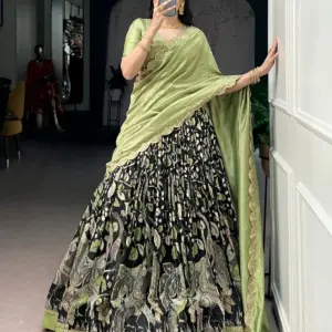 Vichitra Silk Lehenga