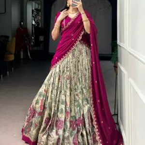 Vichitra Silk Lehenga
