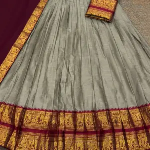 Kanchi Cotton Zari Woven Lehenga Set