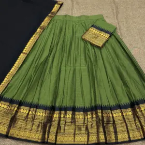 Kanchi Cotton Zari Woven Lehenga Set