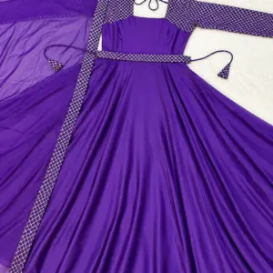 Rangoli Embroidery Anarkali Suit
