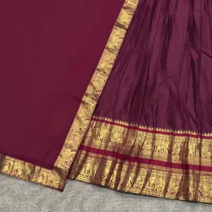Kanchi Cotton Zari Woven Lehenga Set