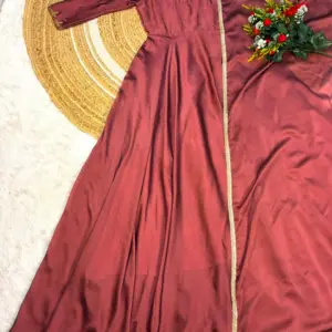 Rangoli Silk Anarkali Gown with Dupatta