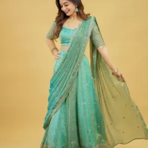 jaqard lehenga set