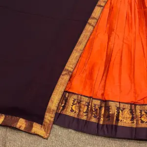 Kanchi Cotton Zari Woven Lehenga Set
