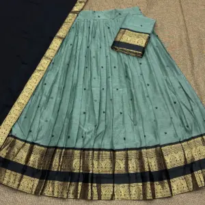 Kanchi Cotton Zari Woven Lehenga Set